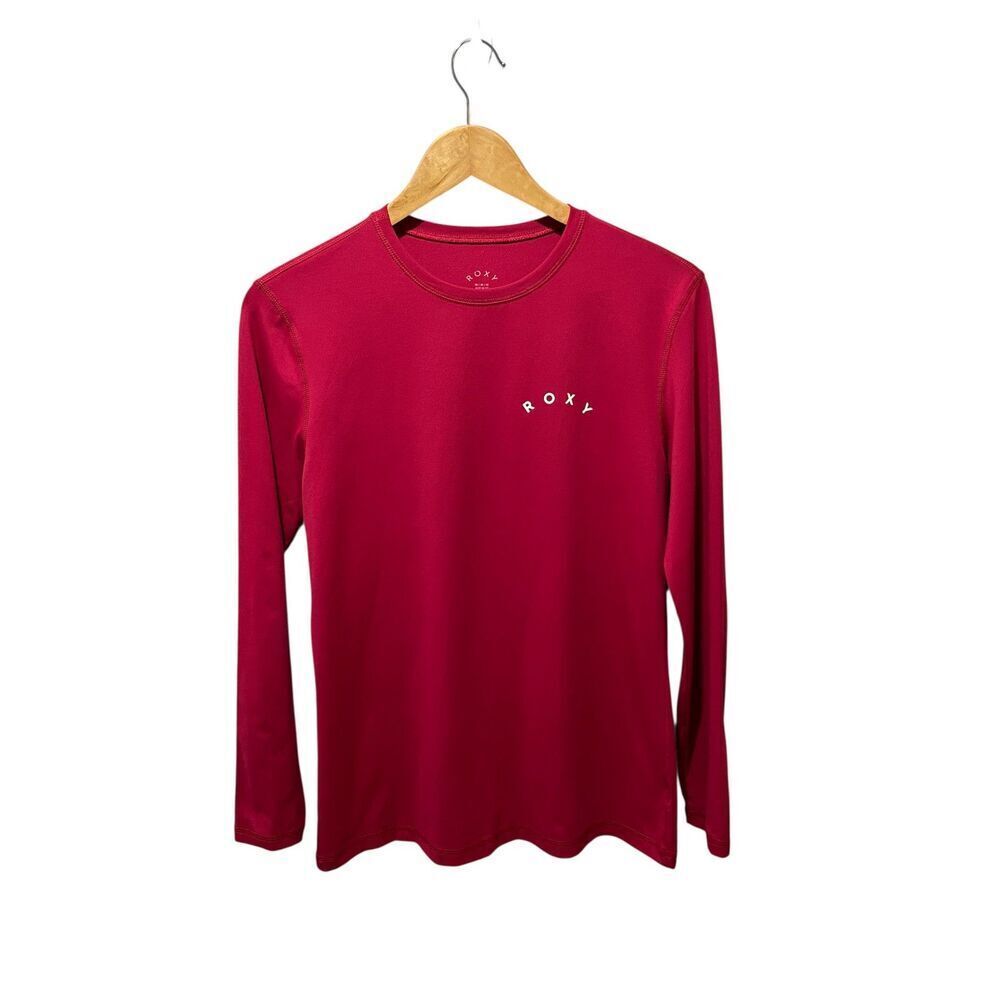 Roxy Women's Enjoy Waves Size Medium Rashguard Pink/Red Surf Swimwear